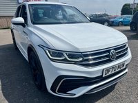USED 2020 70 VOLKSWAGEN TIGUAN 1.5 TSI R-Line SUV 5dr Petrol DSG Euro 6 (s/s) (150 ps) SERVICE HISTORY* PART LEATHER* DUAL CLIMATE CONTROL* AIR CON* CRUISE CONTROL* AUTO START/ STOP* FRONT HEATED SEATS* HEATED STEERING WHEEL* FRONT & REAR PARKING SENSORS* PARK PILOT* 20" ALLOY WHEELS* DAB*