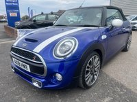 USED 2018 18 MINI CONVERTIBLE 2.0 Cooper S 25th Anniversary Convertible 2dr Petrol Steptronic Euro 6 (s/s) (192 ps) SERVICE HISTORY* SATNAV* CRUISE CONTROL WITH SPEED LIMITER* CONVERTIBLE* FULL LEATHER* AUTOMATIC* PADDLE SHIFT* DUAL CLIMATE CONTROL* FRONT HEATED SEATS* AUTO START/ STOP* REAR PARKING SENSORS* PARK PILOT* DAB RADIO* USB POINTS* BLUETOOTH PHONE* AUTOMATIC WIPERS* AUTOMATIC LIGHTS* MULTI FUNCTION STEERING WHEEL* ELECTRIC WINDOWS FRONT AND REAR* ELECTRIC MIRRORS* KEYLESS START*