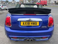 USED 2018 18 MINI CONVERTIBLE 2.0 Cooper S 25th Anniversary Convertible 2dr Petrol Steptronic Euro 6 (s/s) (192 ps) SERVICE HISTORY* SATNAV* CRUISE CONTROL WITH SPEED LIMITER* CONVERTIBLE* FULL LEATHER* AUTOMATIC* PADDLE SHIFT* DUAL CLIMATE CONTROL* FRONT HEATED SEATS* AUTO START/ STOP* REAR PARKING SENSORS* PARK PILOT* DAB RADIO* USB POINTS* BLUETOOTH PHONE* AUTOMATIC WIPERS* AUTOMATIC LIGHTS* MULTI FUNCTION STEERING WHEEL* ELECTRIC WINDOWS FRONT AND REAR* ELECTRIC MIRRORS* KEYLESS START*