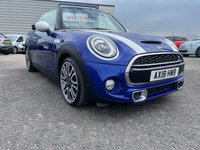 USED 2018 18 MINI CONVERTIBLE 2.0 Cooper S 25th Anniversary Convertible 2dr Petrol Steptronic Euro 6 (s/s) (192 ps) SERVICE HISTORY* SATNAV* CRUISE CONTROL WITH SPEED LIMITER* CONVERTIBLE* FULL LEATHER* AUTOMATIC* PADDLE SHIFT* DUAL CLIMATE CONTROL* FRONT HEATED SEATS* AUTO START/ STOP* REAR PARKING SENSORS* PARK PILOT* DAB RADIO* USB POINTS* BLUETOOTH PHONE* AUTOMATIC WIPERS* AUTOMATIC LIGHTS* MULTI FUNCTION STEERING WHEEL* ELECTRIC WINDOWS FRONT AND REAR* ELECTRIC MIRRORS* KEYLESS START*