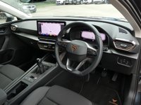 USED 2024 24 CUPRA LEON 1.5 TSI V1 5d 150 S/S 1 OWNER FROM NEW, FULL SERVICE HISTORY, SAT NAV, DIGITAL COCKPIT, 18 INCH ALLOYS, APPLE CARPLAY & ANDROID AUTO, REAR VIEW CAMERA, PARK PILOT FRONT/REAR & SIDE, PARK ASSIST, DAB RADIO, BLUETOOTH, ADAPTIVE CRUISE CONTROL, LANE ASSIST, WIRELESS PHONE CHARGER, DRIVE PROFILE, 3 ZONE CLIMATE CONTROL, MANUAL 6 SPEED, FULL LED HEADLIGHTS WITH DAYTIME RUNNING LIGHTS, FLAT BOTTOM MFSW, POWER FOLDING MIRRORS, AUTO LIGHTS & WIPERS, VOICE CONTROL, KEYLESS ENTRY & START, PART LEATHER INTERIOR, 4x USB C PORTS