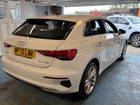 USED 2022 72 AUDI A3 1.0 TFSI 30 Sport Sportback 5dr Petrol Manual Euro 6 (s/s) (110 ps)+1 OWNER FROM NEW+HISTORY+MEDIA+FULL LEATHER SEATS+PARK CONTROL+NAV+CLIMATE+BLUETOOTH+DIGITAL DASH+ALLOYS+CRUISE+ 1 OWNER FROM NEW+HISTORY+MEDIA+FULL LEATHER SEATS+PARK CONTROL+NAV+CLIMATE+BLUETOOTH+DIGITAL DASH+ALLOYS+CRUISE+HPI CLEAR