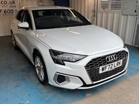 USED 2022 72 AUDI A3 1.0 TFSI 30 Sport Sportback 5dr Petrol Manual Euro 6 (s/s) (110 ps)+1 OWNER FROM NEW+HISTORY+MEDIA+FULL LEATHER SEATS+PARK CONTROL+NAV+CLIMATE+BLUETOOTH+DIGITAL DASH+ALLOYS+CRUISE+ 1 OWNER FROM NEW+HISTORY+MEDIA+FULL LEATHER SEATS+PARK CONTROL+NAV+CLIMATE+BLUETOOTH+DIGITAL DASH+ALLOYS+CRUISE+HPI CLEAR