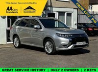 USED 2019 69 MITSUBISHI OUTLANDER 2.4h TwinMotor 13.8kWh 4hs SUV 5dr Petrol Plug-in Hybrid CVT 4WD Euro 6 (s/s) (209 ps) Great Service History  |  Only 2 Owners From Brand New  |  2 Keys