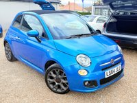 USED 2014 64 FIAT 500C 0.9 TwinAir S Convertible 2dr Petrol Manual Euro 6 (s/s) (105 ps) Convertible With Bluetooth + Only &pound;20 Road Tax