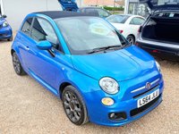 USED 2014 64 FIAT 500C 0.9 TwinAir S Convertible 2dr Petrol Manual Euro 6 (s/s) (105 ps) Convertible With Bluetooth + Only &pound;20 Road Tax