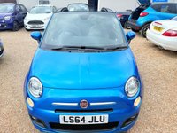 USED 2014 64 FIAT 500C 0.9 TwinAir S Convertible 2dr Petrol Manual Euro 6 (s/s) (105 ps) Convertible With Bluetooth + Only &pound;20 Road Tax