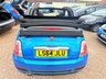 USED 2014 64 FIAT 500C 0.9 TwinAir S Convertible 2dr Petrol Manual Euro 6 (s/s) (105 ps) Convertible With Bluetooth + Only &pound;20 Road Tax