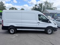 USED 2021 21 FORD TRANSIT White 2.0 350 EcoBlue panel van, 32,000 miles, Euro 6, ULEZ compliant, 6-Speed manual, Rear ramp, Bluetooth, DAB, Reverse camera. Plus VAT @ 20%! This 2021 Ford Transit 2.0 350 EcoBlue Leader FWD L3 H2 Euro 6 (s/s) 5dr boasts exceptionally low mileage for its age, having covered just 32,000 miles, and has been owned by only one careful owner. This Euro 6 compliant 2.0L diesel engine ensures efficient performance, and the vehicle comes with a full 12 months MOT for your peace of mind. Its last service was completed on 30 January 2026 at 21,186 miles, demonstrating a commitment to its maintenance history.  The Transit 350 Leader derivative