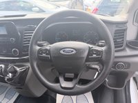 USED 2021 21 FORD TRANSIT White 2.0 350 EcoBlue panel van, 32,000 miles, Euro 6, ULEZ compliant, 6-Speed manual, Rear ramp, Bluetooth, DAB, Reverse camera. Plus VAT @ 20%! This 2021 Ford Transit 2.0 350 EcoBlue Leader FWD L3 H2 Euro 6 (s/s) 5dr boasts exceptionally low mileage for its age, having covered just 32,000 miles, and has been owned by only one careful owner. This Euro 6 compliant 2.0L diesel engine ensures efficient performance, and the vehicle comes with a full 12 months MOT for your peace of mind. Its last service was completed on 30 January 2026 at 21,186 miles, demonstrating a commitment to its maintenance history.  The Transit 350 Leader derivative