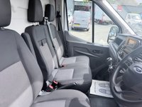 USED 2021 21 FORD TRANSIT White 2.0 350 EcoBlue panel van, 32,000 miles, Euro 6, ULEZ compliant, 6-Speed manual, Rear ramp, Bluetooth, DAB, Reverse camera. Plus VAT @ 20%! This 2021 Ford Transit 2.0 350 EcoBlue Leader FWD L3 H2 Euro 6 (s/s) 5dr boasts exceptionally low mileage for its age, having covered just 32,000 miles, and has been owned by only one careful owner. This Euro 6 compliant 2.0L diesel engine ensures efficient performance, and the vehicle comes with a full 12 months MOT for your peace of mind. Its last service was completed on 30 January 2026 at 21,186 miles, demonstrating a commitment to its maintenance history.  The Transit 350 Leader derivative