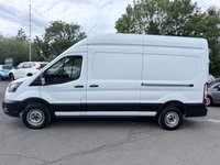 USED 2022 72 FORD TRANSIT White 2.0 350 EcoBlue panel van, 35,700 miles, Euro 6, ULEZ compliant, 6-Speed manual, Bluetooth, DAB, A/C, Electric windows. Plus VAT @ 20%! This 2022 Ford Transit 350 Leader presents an exceptional ownership proposition, having been meticulously maintained by a single owner from new.  With a low mileage of just 35,700 miles, this Euro 6 compliant 2.0 EcoBlue diesel van boasts a full service history at 14K, 20K, 28K, with its last service completed on 11 August 2025 at 28,035 miles.  The rear wheel drive L3 H3 model is equipped with a robust 2.0 litre diesel engine and offers a substantial towing weight of 2570 kg.  Furthermore, the