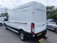 USED 2022 72 FORD TRANSIT White 2.0 350 EcoBlue panel van, 35,700 miles, Euro 6, ULEZ compliant, 6-Speed manual, Bluetooth, DAB, A/C, Electric windows. Plus VAT @ 20%! This 2022 Ford Transit 350 Leader presents an exceptional ownership proposition, having been meticulously maintained by a single owner from new.  With a low mileage of just 35,700 miles, this Euro 6 compliant 2.0 EcoBlue diesel van boasts a full service history at 14K, 20K, 28K, with its last service completed on 11 August 2025 at 28,035 miles.  The rear wheel drive L3 H3 model is equipped with a robust 2.0 litre diesel engine and offers a substantial towing weight of 2570 kg.  Furthermore, the