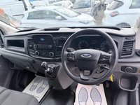 USED 2022 72 FORD TRANSIT White 2.0 350 EcoBlue panel van, 35,700 miles, Euro 6, ULEZ compliant, 6-Speed manual, Bluetooth, DAB, A/C, Electric windows. Plus VAT @ 20%! This 2022 Ford Transit 350 Leader presents an exceptional ownership proposition, having been meticulously maintained by a single owner from new.  With a low mileage of just 35,700 miles, this Euro 6 compliant 2.0 EcoBlue diesel van boasts a full service history at 14K, 20K, 28K, with its last service completed on 11 August 2025 at 28,035 miles.  The rear wheel drive L3 H3 model is equipped with a robust 2.0 litre diesel engine and offers a substantial towing weight of 2570 kg.  Furthermore, the