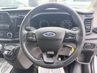 USED 2022 72 FORD TRANSIT White 2.0 350 EcoBlue panel van, 35,700 miles, Euro 6, ULEZ compliant, 6-Speed manual, Bluetooth, DAB, A/C, Electric windows. Plus VAT @ 20%! This 2022 Ford Transit 350 Leader presents an exceptional ownership proposition, having been meticulously maintained by a single owner from new.  With a low mileage of just 35,700 miles, this Euro 6 compliant 2.0 EcoBlue diesel van boasts a full service history at 14K, 20K, 28K, with its last service completed on 11 August 2025 at 28,035 miles.  The rear wheel drive L3 H3 model is equipped with a robust 2.0 litre diesel engine and offers a substantial towing weight of 2570 kg.  Furthermore, the