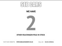 USED 2018 18 VOLKSWAGEN POLO 1.0 SE Hatchback 5dr Petrol Manual Euro 6 (s/s) (75 ps) MOT FEB 2027 NO ADV. CRUISE CONTROL