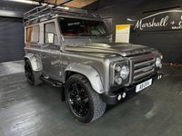 USED 1985 A LAND ROVER DEFENDER 90 TVR 5.0 V8 - ZF AUTOMATIC  UNIQUE CUSTOM BUILD 1 OF 1 1985 LANDROVER DEFENDER 90 TVR 5.0 V8 - ZF AUTOMATIC GEARBOX - CUSTOM V8 POWDERCOATED CHASSIS - RED AND BLACK LEATHER - BUCKET SEATS - 4 FORWARD FACING SEATS - 20 INCH OVERFINCH ALLOY WHEELS