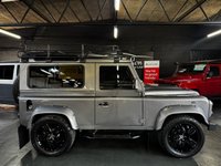 USED 1985 A LAND ROVER DEFENDER 90 TVR 5.0 V8 - ZF AUTOMATIC  UNIQUE CUSTOM BUILD 1 OF 1 1985 LANDROVER DEFENDER 90 TVR 5.0 V8 - ZF AUTOMATIC GEARBOX - CUSTOM V8 POWDERCOATED CHASSIS - RED AND BLACK LEATHER - BUCKET SEATS - 4 FORWARD FACING SEATS - 20 INCH OVERFINCH ALLOY WHEELS