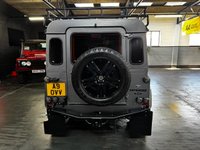 USED 1985 A LAND ROVER DEFENDER 90 TVR 5.0 V8 - ZF AUTOMATIC  UNIQUE CUSTOM BUILD 1 OF 1 1985 LANDROVER DEFENDER 90 TVR 5.0 V8 - ZF AUTOMATIC GEARBOX - CUSTOM V8 POWDERCOATED CHASSIS - RED AND BLACK LEATHER - BUCKET SEATS - 4 FORWARD FACING SEATS - 20 INCH OVERFINCH ALLOY WHEELS