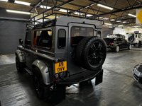USED 1985 A LAND ROVER DEFENDER 90 TVR 5.0 V8 - ZF AUTOMATIC  UNIQUE CUSTOM BUILD 1 OF 1 1985 LANDROVER DEFENDER 90 TVR 5.0 V8 - ZF AUTOMATIC GEARBOX - CUSTOM V8 POWDERCOATED CHASSIS - RED AND BLACK LEATHER - BUCKET SEATS - 4 FORWARD FACING SEATS - 20 INCH OVERFINCH ALLOY WHEELS