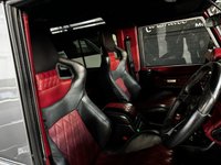USED 1985 A LAND ROVER DEFENDER 90 TVR 5.0 V8 - ZF AUTOMATIC  UNIQUE CUSTOM BUILD 1 OF 1 1985 LANDROVER DEFENDER 90 TVR 5.0 V8 - ZF AUTOMATIC GEARBOX - CUSTOM V8 POWDERCOATED CHASSIS - RED AND BLACK LEATHER - BUCKET SEATS - 4 FORWARD FACING SEATS - 20 INCH OVERFINCH ALLOY WHEELS