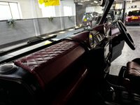 USED 1985 A LAND ROVER DEFENDER 90 TVR 5.0 V8 - ZF AUTOMATIC  UNIQUE CUSTOM BUILD 1 OF 1 1985 LANDROVER DEFENDER 90 TVR 5.0 V8 - ZF AUTOMATIC GEARBOX - CUSTOM V8 POWDERCOATED CHASSIS - RED AND BLACK LEATHER - BUCKET SEATS - 4 FORWARD FACING SEATS - 20 INCH OVERFINCH ALLOY WHEELS