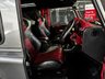 USED 1985 A LAND ROVER DEFENDER 90 TVR 5.0 V8 - ZF AUTOMATIC  UNIQUE CUSTOM BUILD 1 OF 1 1985 LANDROVER DEFENDER 90 TVR 5.0 V8 - ZF AUTOMATIC GEARBOX - CUSTOM V8 POWDERCOATED CHASSIS - RED AND BLACK LEATHER - BUCKET SEATS - 4 FORWARD FACING SEATS - 20 INCH OVERFINCH ALLOY WHEELS