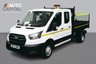 USED 2022 72 FORD TRANSIT 2.0 350 EcoBlue Leader RWD 130 BHP DOC 7 Seats Tipper L3 Euro 6 ULEZ Compliant  7 Seats, Crew Tipper | Rear Tow Fitted