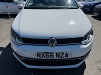USED 2016 66 VOLKSWAGEN POLO 1.2 Petrol (TSI), BlueMotion Tech, 3 Door Hatchback, Manual, Euro 6, �&pound;20 Yearly Road Tax (Low Emissions). FULL 12 MONTH MOT WITH EVERY CAR