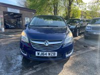 USED 2014 64 VAUXHALL MERIVA 1.4i Tech Line MPV 5dr Petrol Manual Euro 6 (100 ps) 2 OWNER+FULL SERVICE HISTORY