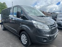 USED 2015 65 FORD TRANSIT CUSTOM 2.2 TDCi 290 Trend Panel Van 5dr Diesel Manual L2 H1 (123 bhp) NO VAT 1 OWNER FSH (9 SERVICES) !!!!! SATELLITE NAVIGATIONAND TALIGATE !!