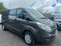USED 2015 65 FORD TRANSIT CUSTOM 2.2 TDCi 290 Trend Panel Van 5dr Diesel Manual L2 H1 (123 bhp) NO VAT 1 OWNER FSH (9 SERVICES) !!!!! SATELLITE NAVIGATIONAND TALIGATE !!