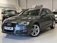 USED 2014 63 AUDI A3 2.0 TDI S line Sportback 5 Door Diesel Manual Grey 1 Owner from New Low Tax REAR SENSORS+HEATED HALF LEATHER