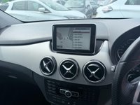 USED 2014 14 MERCEDES-BENZ B-CLASS Silver 1.5 B180 CDI Sport MPV, Automatic, Black leather, 18in Alloys, Sat nav, Bluetooth, Cruise Control, Reverse camera, Air Conditioning and much more! Discover this exceptional 2014 Mercedes Benz B Class B180 CDI Sport, boasting remarkably low mileage for its age at just 55,000 miles. This well maintained example features a 1.5L diesel engine and is presented in the desirable Sport trim. You'll appreciate the convenience of a reversing camera with parking guidelines, automatic headlight activation, and a Tyre Pressure Monitoring System for added peace of mind. The Bi Xenon headlights provide excellent visibility, while the air conditioning ens