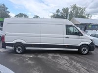USED 2022 72 VOLKSWAGEN CRAFTER White 2.0 TDI CR35 Trendline van, 78,400 miles, Euro 6, ULEZ compliant, 6-Speed manual, A/C, Bluetooth, Cruise, DAB, F&R sensors. Plus VAT @ 20%! This 2022 Volkswagen Crafter presents an exceptional ownership proposition, having been meticulously maintained by a single owner with a service history at 20k, 53k, 72k, 78k, most recently serviced on 19th February 2026 at 78,191 miles. This 2.0 TDI CR35 Trendline FWD LWB High Roof model, registered in 2022, is powered by an efficient 2.0 litre Euro 6 diesel engine and boasts a substantial 3000 kg towing weight. For your peace of mind, it will be supplied with a 12 month MOT upon purchase, ensu