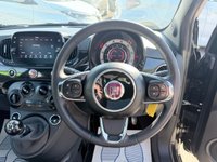 USED 2023 23 FIAT 500 Black 1.0 MHEV hatchback, 41,000 miles, Euro 6, ULEZ compliant, 6-Speed manual, 7in screen, CarPlay/Android Auto, Sunroof, A/C, DAB. This 2023 Fiat 500 is a superb example, having had only one owner from new. It is powered by an efficient 1.0 litre petrol engine, meeting Euro 6 emissions standards. Inside, you'll find a 7in HD touchscreen radio complete with Bluetooth, USB, and DAB functionality, seamlessly integrating with your smartphone via Apple CarPlay and Android Auto. Comfort is assured with air conditioning, while the fixed sunroof, which includes a panoramic option, adds to the airy feel. Practicality is enhanced by