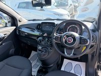 USED 2023 23 FIAT 500 Black 1.0 MHEV hatchback, 41,000 miles, Euro 6, ULEZ compliant, 6-Speed manual, 7in screen, CarPlay/Android Auto, Sunroof, A/C, DAB. This 2023 Fiat 500 is a superb example, having had only one owner from new. It is powered by an efficient 1.0 litre petrol engine, meeting Euro 6 emissions standards. Inside, you'll find a 7in HD touchscreen radio complete with Bluetooth, USB, and DAB functionality, seamlessly integrating with your smartphone via Apple CarPlay and Android Auto. Comfort is assured with air conditioning, while the fixed sunroof, which includes a panoramic option, adds to the airy feel. Practicality is enhanced by