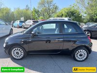 USED 2023 23 FIAT 500 Black 1.0 MHEV hatchback, 41,000 miles, Euro 6, ULEZ compliant, 6-Speed manual, 7in screen, CarPlay/Android Auto, Sunroof, A/C, DAB. This 2023 Fiat 500 is a superb example, having had only one owner from new. It is powered by an efficient 1.0 litre petrol engine, meeting Euro 6 emissions standards. Inside, you'll find a 7in HD touchscreen radio complete with Bluetooth, USB, and DAB functionality, seamlessly integrating with your smartphone via Apple CarPlay and Android Auto. Comfort is assured with air conditioning, while the fixed sunroof, which includes a panoramic option, adds to the airy feel. Practicality is enhanced by