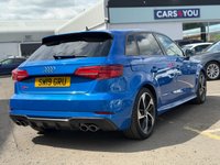 USED 2019 19 AUDI S3 2.0 TFSI Black Edition Sportback 5dr Petrol S Tronic quattro Euro 6 (s/s) (300 ps) 
