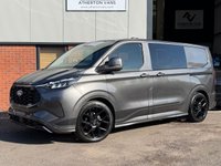 USED 2024 74 FORD TRANSIT CUSTOM 2.5 320 Duratec 11.8kWh Sport Crew Van 5dr Petrol Plug-in Hybrid Auto L1 Euro 6 (232 ps) 1 OWNER / ONLY 10k MILES / LONG WHEELBASE