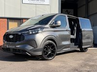 USED 2024 74 FORD TRANSIT CUSTOM 2.5 320 Duratec 11.8kWh Sport Crew Van 5dr Petrol Plug-in Hybrid Auto L1 Euro 6 (232 ps) 1 OWNER / ONLY 10k MILES / LONG WHEELBASE