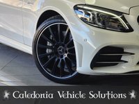 USED 2020 69 MERCEDES-BENZ C CLASS 3.0 C43 V6 AMG (Premium) Coupe 2dr Petrol G-Tronic+ 4MATIC Euro 6 (s/s) (390 ps) ULTRA LOW MILEAGE EXAMPLE IN DESIGNO DIAMOND WHITE COACHWORK WITH CRANBERRY RED LEATHER SPORTS LEATHER