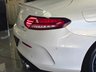 USED 2020 69 MERCEDES-BENZ C CLASS 3.0 C43 V6 AMG (Premium) Coupe 2dr Petrol G-Tronic+ 4MATIC Euro 6 (s/s) (390 ps) ULTRA LOW MILEAGE EXAMPLE IN DESIGNO DIAMOND WHITE COACHWORK WITH CRANBERRY RED LEATHER SPORTS LEATHER