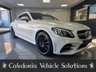 USED 2020 69 MERCEDES-BENZ C CLASS 3.0 C43 V6 AMG (Premium) Coupe 2dr Petrol G-Tronic+ 4MATIC Euro 6 (s/s) (390 ps) ULTRA LOW MILEAGE EXAMPLE IN DESIGNO DIAMOND WHITE COACHWORK WITH CRANBERRY RED LEATHER SPORTS LEATHER
