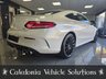 USED 2020 69 MERCEDES-BENZ C CLASS 3.0 C43 V6 AMG (Premium) Coupe 2dr Petrol G-Tronic+ 4MATIC Euro 6 (s/s) (390 ps) ULTRA LOW MILEAGE EXAMPLE IN DESIGNO DIAMOND WHITE COACHWORK WITH CRANBERRY RED LEATHER SPORTS LEATHER
