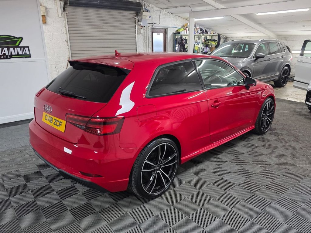 USED 2018 18 AUDI A3 2.0 TDI Black Edition Hatchback 3dr Diesel Manual Euro 6 (s/s) (150 ps) 