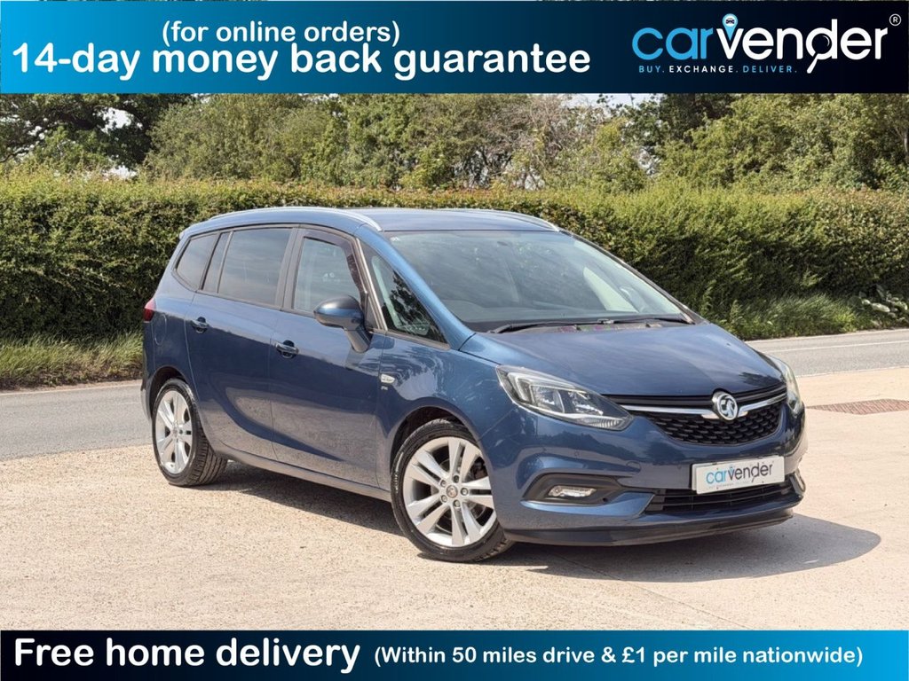 USED 2017 17 VAUXHALL ZAFIRA TOURER 1.4i Turbo SRi Nav MPV 5dr Petrol Auto Euro 6 (140 ps) 