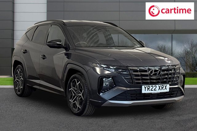 View our Hyundai Tucson 1.6 T-GDi MHEV N Line SUV 5dr Petrol Hybrid DCT Euro 6 (s/s) (150 ps) Rear View Camera, Front / Rear Parking Sensors, Android Auto / Apple CarPlay, Heated Front Seats, Touchscreen Satellite Navigation