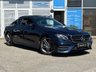 USED 2017 67 MERCEDES-BENZ E-CLASS 2.0 E220d AMG Line (Premium) Coupe 2dr Diesel G-Tronic+ Euro 6 (s/s) (194 ps) Finished in CANVANSITE BLUE MET with contrasting Electric Black Memory Heated Leather trim. This stylish comfortable and classy looking Merc E-Class Coupe offers loads of room and most importantly economy and performance with its punchy 194 BHP. Features include, Pan Roof, Sat Nav, 360 Cameras, B/Tooth, Electric Memory Heated Leather, 19" Alloys, Cruise, and more. Dealer serviced at 8935 miles, 20215 miles, 32277 miles, 41843 miles, 44812 miles, 47884 miles, 50385 miles and 52042 miles.
