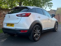 USED 2017 17 MAZDA CX-3 2.0 SKYACTIV-G Sport Nav SUV 5dr Petrol Manual Euro 6 (s/s) (121 ps) 2 OWNERS, SERVICE & MOT HISTORY, 1YR MOT, NAV, LEATHER, ALLOYS, DUAL CLIMATE, BLUETOOTH, CRUISE, PARKING SENSORS, REVERSE CAMERA, DAB RADIO CD, E/WINDOWS, R/LOCKING, FREE WARRANTY, FINANCE AVAILABLE, HPI CLEAR, PART EXCHANGE WELCOME,